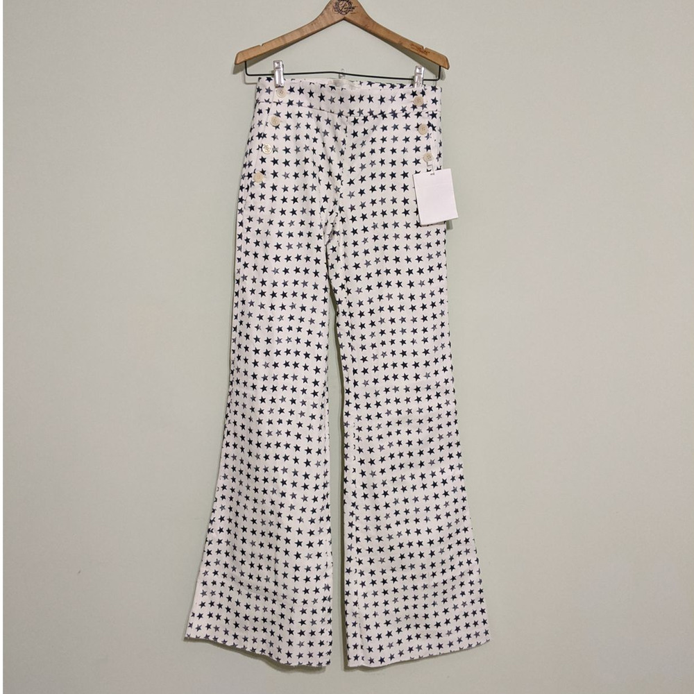 MaxMara Sfilata Star Print Wide Leg Pants